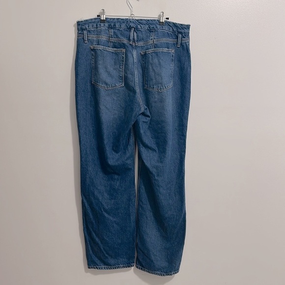 Good American Good 90s Relaxed Jeans Blue541 Medium Wash Womens 14/32 - Picture 5 of 8